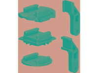 SP Connect SP ADHESIVE & ADAPTER KIT Fiets accessoireset Zwart