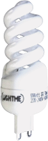 LightMe Spaarlamp Energielabel: A (A++   E) G9 92 mm 230 V 9 W Warmwit Spiraal 1 stuks