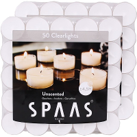 Spaas Clearlights theelichtjes/waxinelichtjes   100x   wit   4,5 branduren