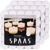 Spaas Clearlights theelichtjes/waxinelichtjes   150x   wit   4,5 branduren