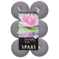 Geurtheelichtjes/waxinelichtjes   12x   Fairy Waterlily   4,5 branduren