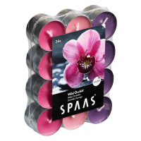 Geurtheelichtjes/waxinelichtjes   24x   Wild Orchid   4,5 branduren
