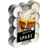 Geurtheelichtjes White Cake Vanilla   24x   4,5 branduren   Geurkaarsen   waxinelichtjes   kaarsen