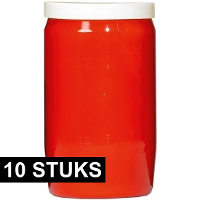 Grafkaars/gedenklicht   10x   rood   7 x 15 cm   6 dagen brandtijd
