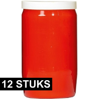 Grafkaars/gedenklicht   12x   rood   6 x 10 cm   3 dagen brandtijd