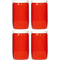 Grafkaars/gedenklicht   4x   rood   7 x 15 cm   6 dagen brandtijd