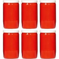 Grafkaars/gedenklicht   6x   rood   7 x 15 cm   6 dagen brandtijd