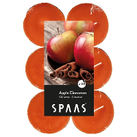 Maxi Geurtheelichtjes/waxinelichtjes   12x   Apple Cinnamon   10 branduren