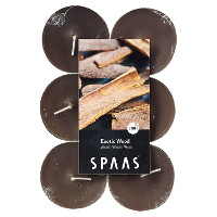 Maxi Geurtheelichtjes/waxinelichtjes   12x   Exotic Wood   10 branduren
