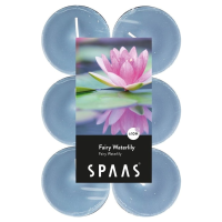Maxi Geurtheelichtjes/waxinelichtjes   12x   Fairy Waterlily   10 branduren