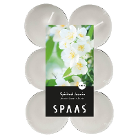 Maxi Geurtheelichtjes/waxinelichtjes   12x   Spiritual Jasmin   10 branduren
