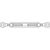 TOOLCRAFT 1066898 Spanmoer M12 RVS A2 DIN 1480 1 stuk(s)
