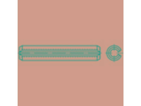 TOOLCRAFT 1068969 Spanstiften (Ø x l) 6 mm x 24 mm RVS 25 stuk(s)