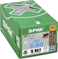 SPAX 0537000500503 R 88192 Zylinderkopf T STAR Houtschroef 5 mm 50 mm T STAR plus RVS A2 200 stuk(s)