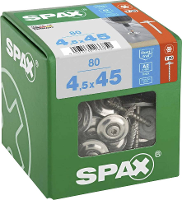 SPAX 4577000450456 Spengler schroef 4.5 Mm 45 mm T STAR plus RVS A2 80 stuk(s)