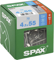 SPAX 4577000450556 Spengler schroef 4.5 Mm 55 mm T STAR plus RVS A2 70 stuk(s)