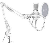 SPC Gear SM950 Onyx White Streaming USB Microphone