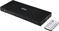 SpeaKa Professional 4 x 2 poorten HDMI switch Met audiopoorten 3840 x 2160 Mpix Zwart