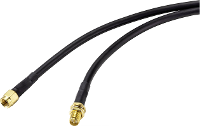 SpeaKa Professional Antenne Verlengkabel [1x RP SMA stekker   1x RP SMA bus] 1.00 M Zwart