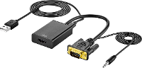 SpeaKa Professional AV Adapter [VGA, Jackplug   HDMI] 1920 x 1080 Pixel SP VK/HD