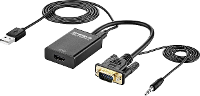 SpeaKa Professional AV Converter SP 12111624 [VGA, Jackplug   HDMI] 1920 x 1080 Pixel