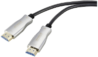 SpeaKa Professional SP 9019352 HDMI kabel HDMI Aansluitkabel HDMI A stekker, HDMI A stekker 30.00 M Zwart 4K UHD, Afgeschermd