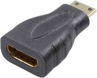 SpeaKa Professional SP 7869908 HDMI Adapter [1x HDMI stekker C mini   1x HDMI bus] Zwart Vergulde steekcontacten