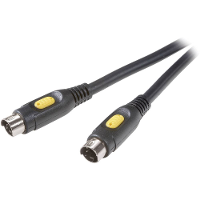 SpeaKa Professional S Video Video Aansluitkabel [1x S video stekker   1x S video stekker] 5.00 M Zwart