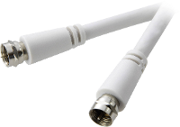SpeaKa Professional Satelliet Aansluitkabel [1x F stekker   1x F stekker] 3.00 M 90 dB Wit