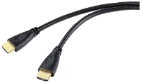 SpeaKa Professional SP 10133288 HDMI kabel HDMI Aansluitkabel HDMI A stekker, HDMI A stekker 3.00 M Zwart 4K UHD, Audio Return Channel (ARC)