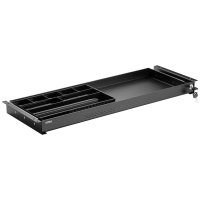 SpeaKa Professional SP 10938492 Bureaulade 740 mm x 272 mm Afsluitbaar Hoogte: 50.8 Mm (max) Zwart