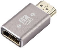 SpeaKa Professional SP 11302000 HDMI Adapter [1x HDMI stekker   1x HDMI bus] Grijs UHD 8K @ 60 Hz, UHD 4K @ 120 Hz