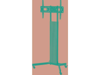 SpeaKa Professional SP 6644620 TV houder op wieltjes 94,0 cm (37)   203,2 cm (80) Kantelbaar en zwenkbaar