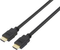 SpeaKa Professional SP 7870704 HDMI kabel HDMI Aansluitkabel HDMI A stekker, HDMI A stekker 5.00 M Zwart 4K UHD, Audio Return Channel (ARC), Vergulde