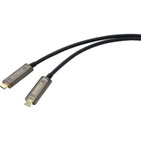 SpeaKa Professional SP 9505620 USB C displaykabel USB C Aansluitkabel USB C stekker, USB C stekker 10.00 M Zwart TPE mantel