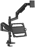 SpeaKa Professional SP MM 1000 Monitorvoet 1 voudig 43,2 cm (17)   124,5 cm (49) Zwart Laptophouder, Kantelbaar en zwenkbaar, In hoogte verstelbaar