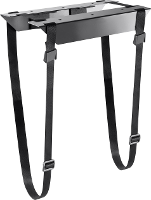 SpeaKa Professional SP PCH 100 SP 9330268 PC houder Onder tafel, Schroefbevestiging Zwart Belastbaar tot: 10 kg