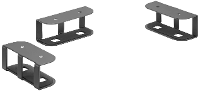 SpeaKa Professional SP UDL 001 Laptophouder voor onder het bureau Set van 3 stuks