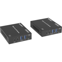 SpeaKa Professional SP USBE 820 7 + 1 poorten KVM extender Via PC bedienbaar Zwart
