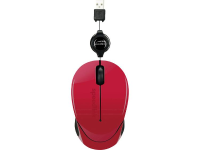 SpeedLink BEENIE USB muis Optisch met kabelroller Rood/zwart