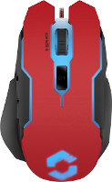 SpeedLink Contus USB gaming muis Optisch Verlicht, Ergonomisch Zwart, Rood