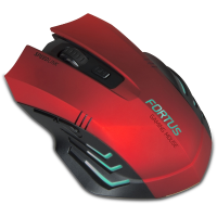SpeedLink Fortus Wireless USB gaming muis Optisch Verlicht, Ergonomisch Rood, Zwart