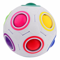 Spherical Shape Fidget Rainbow Magic Football Cube Reduce Stress Toys