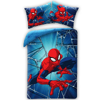 SpiderMan Dekbedovertrek, Web   Eenpersoons   140 x 200 cm   Katoen