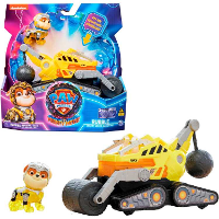 Spin Master PAW Patrol: The Mighty Movie, Rubble's Mighty Movie Bulldozer speelgoedvoertuig