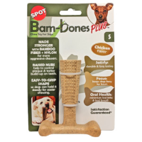 Spot Bam Bones Easy Grip veilig kauwbot hond (kipsmaak) S x4