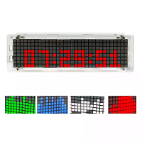 Spraakgestuurde LED Muziekspectrum DIY Kit Puntmatrix Klok Elektronische Lassan Kit Muziek Ritme Licht Kit