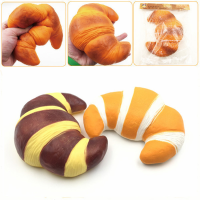 Squishyfun Jumbo Croissant Squishy Bread Super Slow Rising 18x12cm Squeeze Collection Toy Fun Gift