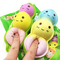 Squishyfun Peas In A Pod Squishy Jumbo 15cm Slow Rising Original Packaging Collection Gift Decor