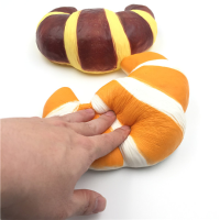 Squishy Fun Jumbo Croissant Squishy Bread Super Slow Rising 18x12cm Squeeze Collection Toy Fun Gift